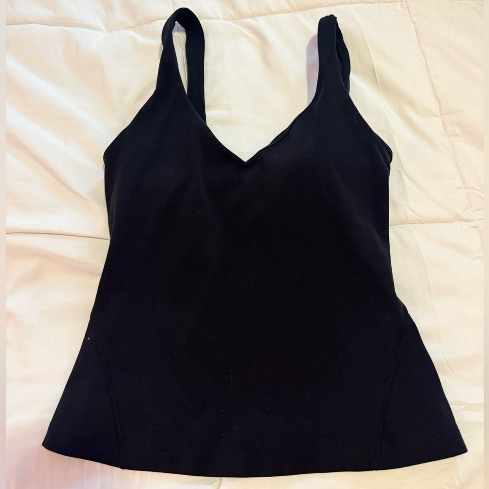 Black Lululemon V-Neck Tank Top for Women - Classic Scoop Straps